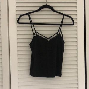 Black tank top